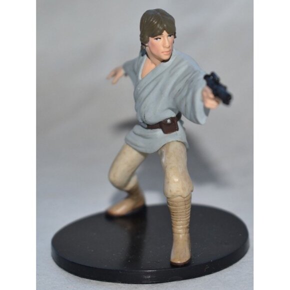 Disney Store Authentic LUKE SKYWALKER FIGURINE Cake TOPPER STAR WARS JEDI NEW - Picture 1 of 4